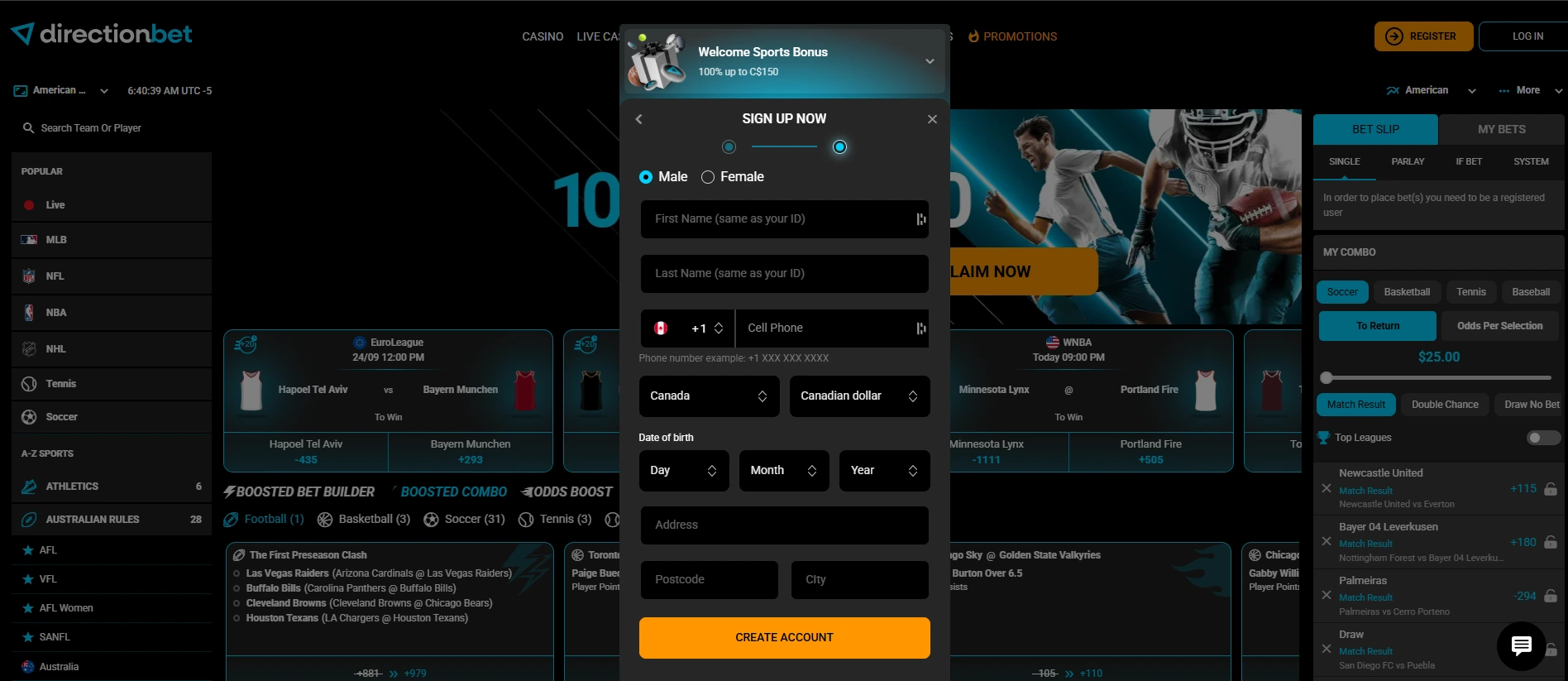 Directionbet betting site
